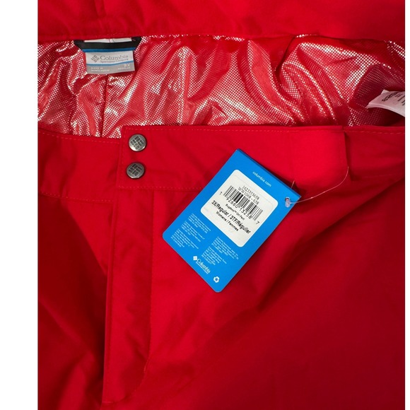 Columbia Ski Snowboard Pants Red Omni Tech SZ 3X Waterproof Insulated#207 - Picture 4 of 7